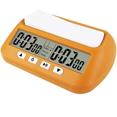 Image of Chess Clock, Digital Timer &amp; Game Timer, 3 in 1 Portable Clock Yellow