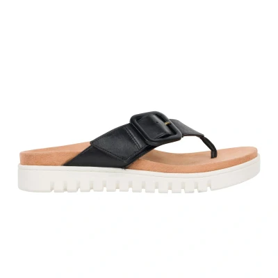 Image of Vionic Womens Uptown Marin Leather Black Sandals 5 UK