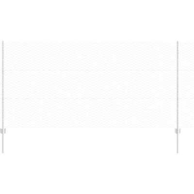 Image of vidaXL Garden Fence Set of 2 Galvanised steel 25 x 1.2 m Durable