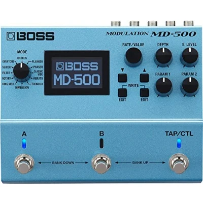 Image of BOSS Md 500 Modulation Pedal, 12 Modes And 28 Types, Studio Level Sound with First In Class 32 Bit Ad/Da, Floating Point Processing, 96 Khz Sampling Rate
