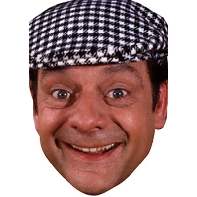 Image of FoxyPrinting Del Boy Trotter New Tv Movie Star Celebrity Cardboard Party Face Mask Fancy Dress