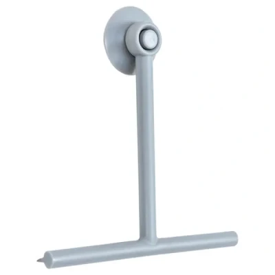 Image of Rocco Glass Window Squeegee for Cleaning Bathrooms, Showers, Screen Wiper Mirror Cars (Light Grey)