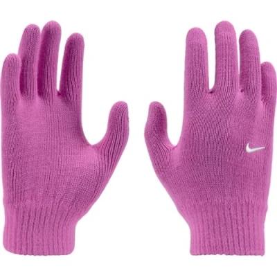 Image of Nike Y Knit Swoosh TG 2.0 N.100.0667.627.SM Women&#039;s Gloves in Playful Pink/White Size: S/M