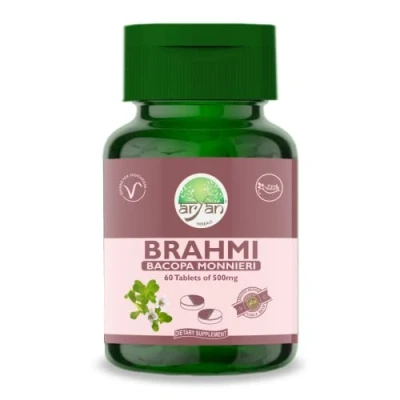 Image of Aryan Herbals Brahmi (Bacopa Monnieri) 60 Tablets of 500 MG