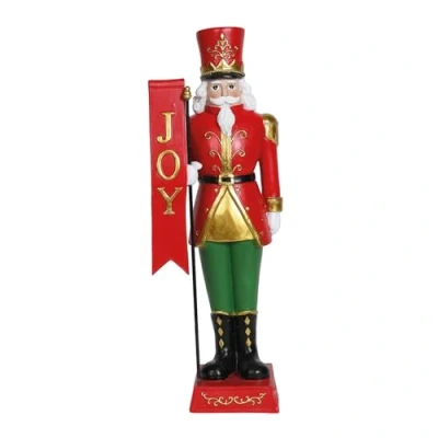Image of The Straits Trading Company Nutcracker Soldier Christmas Decoration Figurine Traditional Premium Home Xmas Ornament Fireplace 40cm