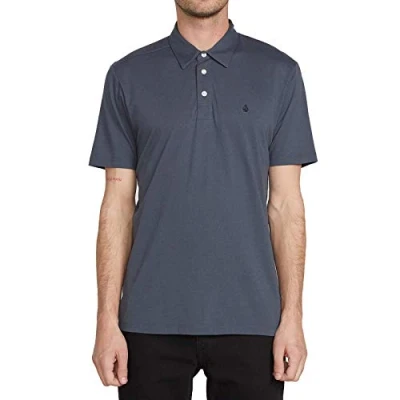 Image of Volcom Men&#039;s Banger Polo Shirt, Charcoal, S