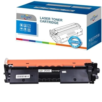 Image of ECSC Toner Cartridge CF217A For Printer, Compatible With HP LaserJet Pro M102a M102w M130a M130fn M130fnwp M130fw M130nw M132a M132fn M132fp M132fw M132nw M132sfnw M132snw Black (1 PacK)