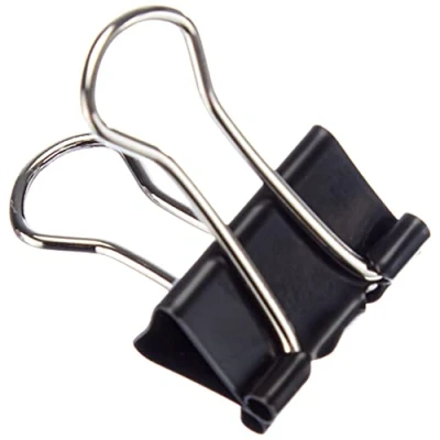 Image of Box of 12 Binder Clips 19 mm
