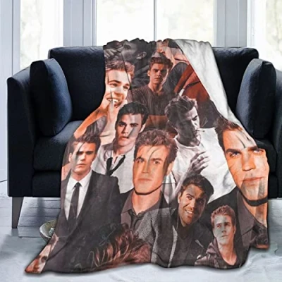 Image of Stefan Salvatore Fleece Blanket Throw Lightweight Super Soft Cozy Luxury Bed Microfiber 125CM X 100CM
