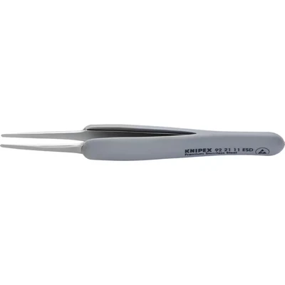 Image of Knipex 92 21 11 ESD Precision Tweezers Rubber Handles 123 mm