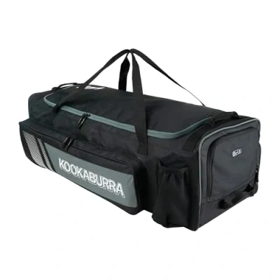 Image of Kookaburra Pro 3500 Wheelie Cricket Bag Black/Grey
