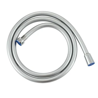 Image of Muxios PVC Smooth Shower Hose 1.5M 59 Inch, Replacement Pipe with Brass Connections, Flexible Anti Twist, Silver