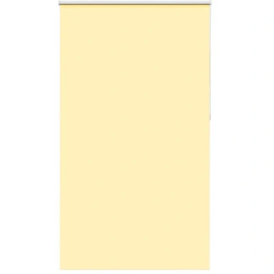 Image of vidaXL Roller Blind Blackout Yellow 140x210 cm Fabric Width 136.6 Polyester