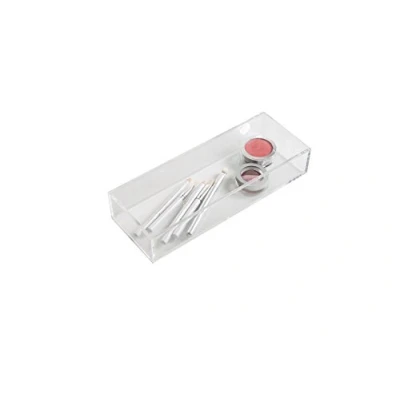Image of Compactor Crystal Make up and Jewellery Organiser, Polystyrene, Size Large, 9.5 x 25.7 5cm, Transparent, RAN6314