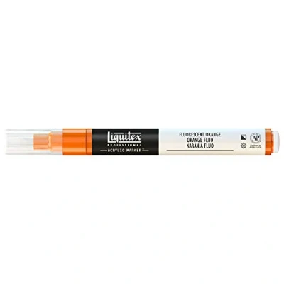 Image of Liquitex 2 4 mm Fine Nib Paint Marker Fluorescent Orange