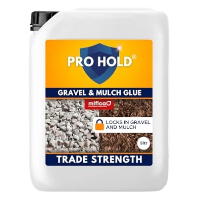 Image of Mifica Prohold Resin Gravel glue 5L Trade Strength Solution for Garden gravel, Mulch glue, Pebble