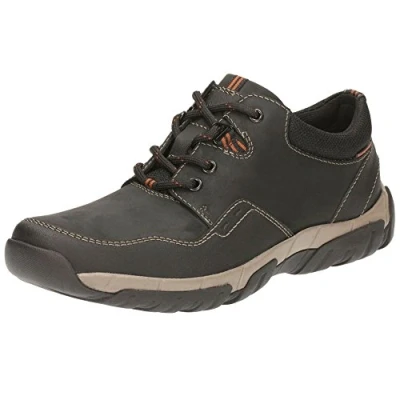 Image of Clarks Walbeck Edge, Men’s Sneakers, Black (Black Weather Proof Leather), 8 UK (42 EU)