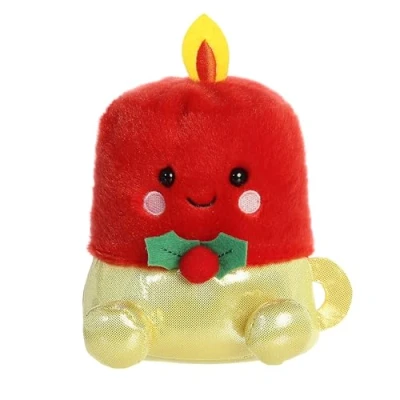 Image of Aurora Festive Palm Pals Luz Candle Stuffed Animal Pocket Sized Play Collectable Fun Red 5 Inches