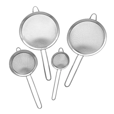 Image of GRÄWE® Sieve Set Kitchen sieves 8, 12,18 mm and 20 cm with Rim