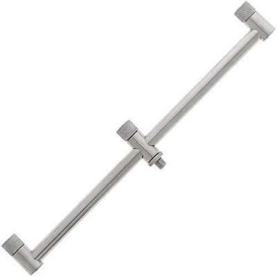 Image of DNA NEW NGT Stainless Steel 30cm 3 Rod MTL Carp Coarse Fishing Buzz Bar with Multi Lock Ends