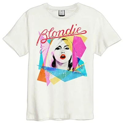 Image of Amplified Blondie Ahoy 80s Womens T Shirt, White, L