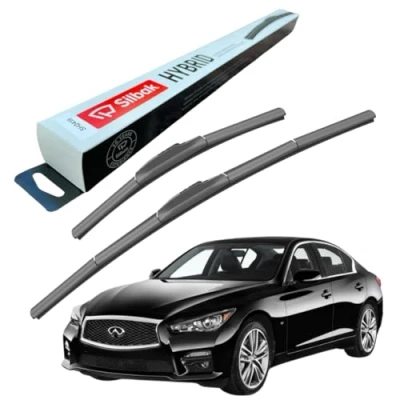 Image of Silbak Windscreen Wipers, fits for INFINITI Q50 (2013 ONWARDS) Front Wiper Blades, 650mm/400mm