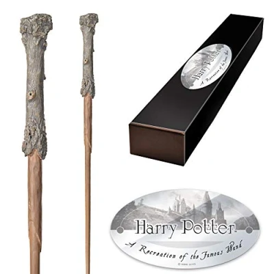 Image of The Noble Collection Harry Potter Character Wand 14in (35.5cm) With Name Tag Film Set Movie Props Wands
