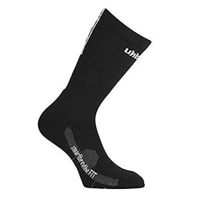 Image of Uhlsport Unisex Tube It Socks Black/White, Size 28 32