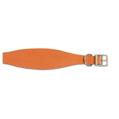 Image of Ancol Greyhound Leather Collar Tan 34 43cm