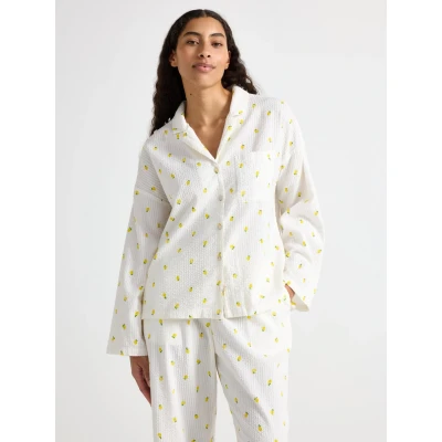 Image of Lindex Pyjama top, Women&#039;s, Size: Medium, Yellow