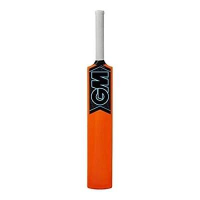 Image of Gunn &amp; Moore GM Kids Cricket Rubber Grip Bat Striker Moulded Plastic All Weather for Children Ages 8 11, Orange