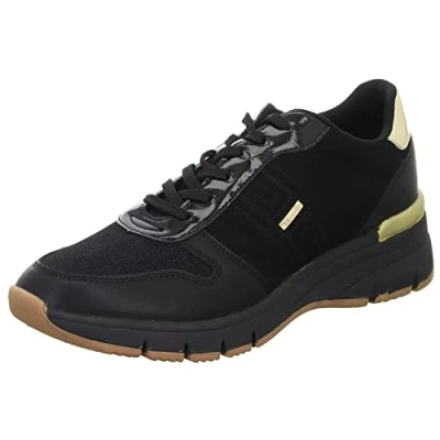 Image of Tamaris 1 23734 29 Women&#039;s Trainers Sneaker, Black Gold, 5.5 UK