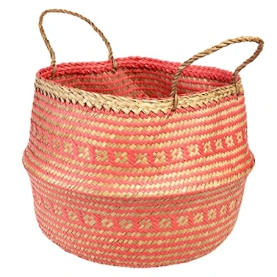 Image of Large Coral Seagrass Basket