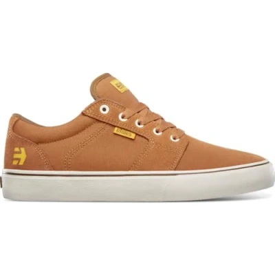 Image of Etnies Men&#039;s Barge LS Skate Shoe, Brown/Gold/Yellow, 8 UK