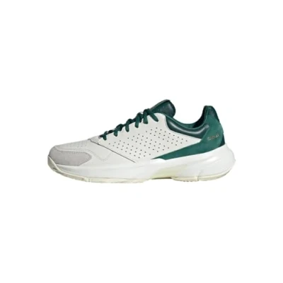 Image of adidas Courtjam Control 3 Premium Tennis Shoes, Leather Upper, White