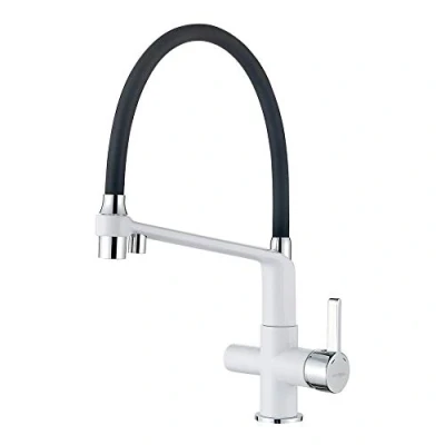 Image of GRIFEMA G4010W 2 Dover, 3 Way Kitchen Tap for Filter Water Purifier, White Sink Mixer with Shower Head [Amazon Exclusive]