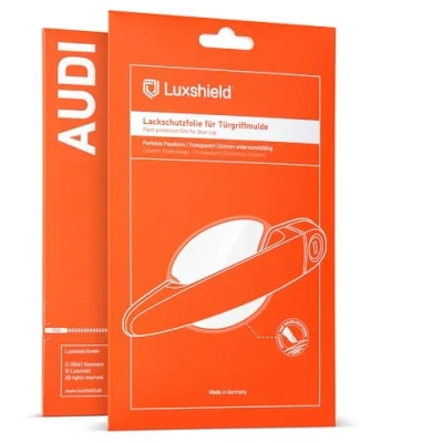 Image of Luxshield Car Door Handle Protection Film for recessed grips Audi Q8 1 (I) 4M I 2018 2024 Anti Scratch Foil Clear Paint