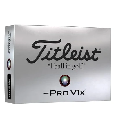 Image of Titleist Unisex&#039;s Pro V1x Left Dash Golf Ball, White, One Size