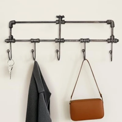 Image of Garden Mile Coat Hooks for Wall Stainless Steel Racks Heavy Duty Mounted Premium Design Rust Free Hanger Robe and Clothes