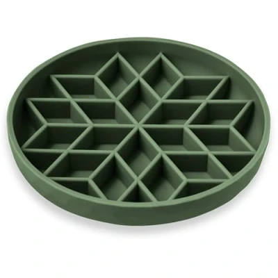 Image of OHMO Slow Feeder Dog Bowl, Healthy Eating Anti Bloating, Bowls to Down for Small Large Dogs and Cat, Slip Eco friendly Silicone