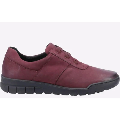 Image of Fleet &amp; Foster Cristianos MEMORY FOAM Shoe Womens Burgundy Size UK 3