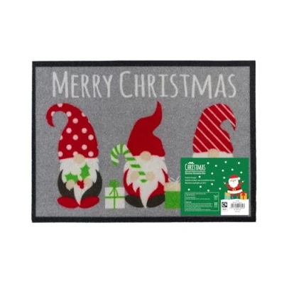 Image of JVL Christmas Machine Washable Door Mat Gonks 40x57cm