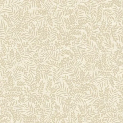 Image of Beige Mini Leaf Wallpaper Natural Floral Branch Tree Cream Contemporary Modern, Feature Wall