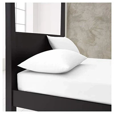 Image of Gaveno Cavailia Super Soft Plain Dyed Diamond Housewife Pillow Cases [ 48 x 74 Cm White ]