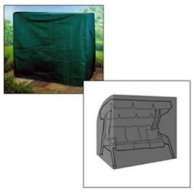 Image of Heavy Duty 2 Seater Swinging Garden Hammock Cover Swing Patio Green
