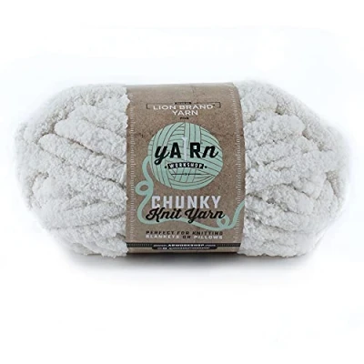 Image of Lion Brand Yarn 951 098 AR Workshop Chunky Knit Yarn, Husk