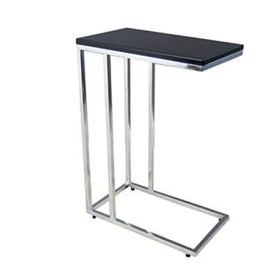 Image of ASPECT Bellini Sofa Side End Laptop Table, Wood Black, 46 x 25.5 63.5 cm