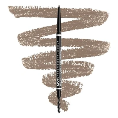 Image of NYX Professional Makeup Micro Brow Pencil, Dual Ended Design, With Mechanical Pencil And Spoolie Brush, Vegan Formula, Shade: Ash Blonde