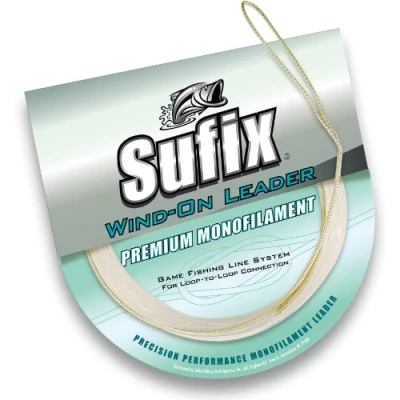 Image of Sufix Wind On Monofilament Leader Fishing Line 33 Feet (Clear, 200 Pound)