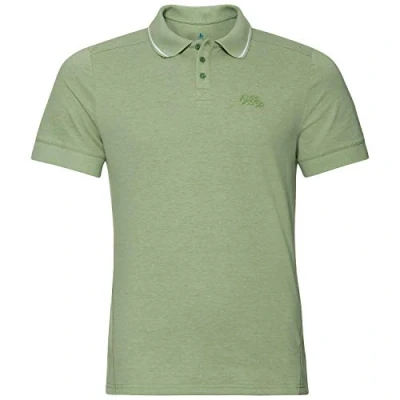 Image of Odlo Men&#039;s Nikko Polo Shirt, mens, Polo, 550312, Green Eyes Melange, S